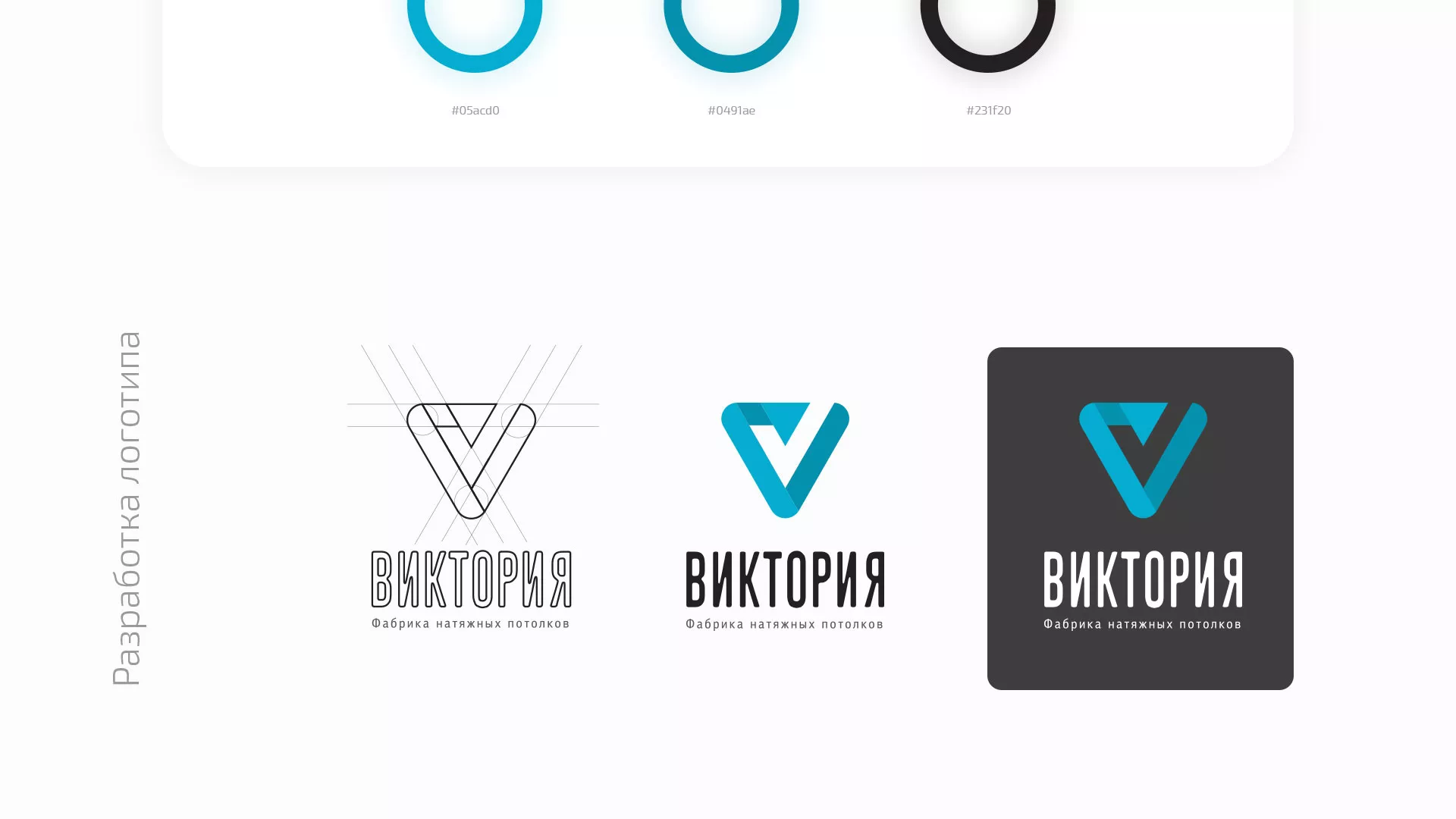 Разработка фирменного стиля компании по продаже и установке натяжных потолков в Норильске