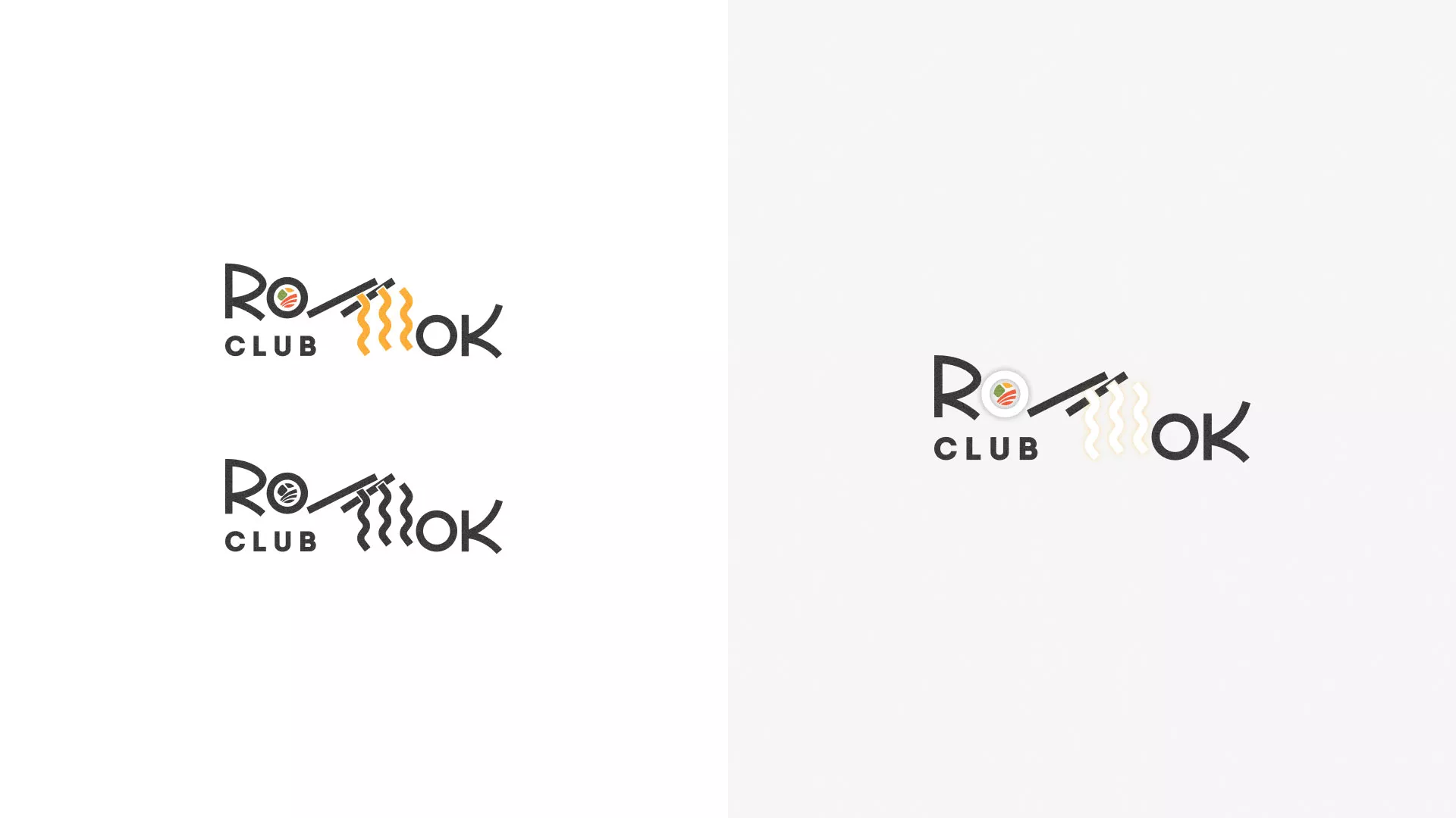 Создание логотипа суши-бара «Roll Wok Club» в Норильске