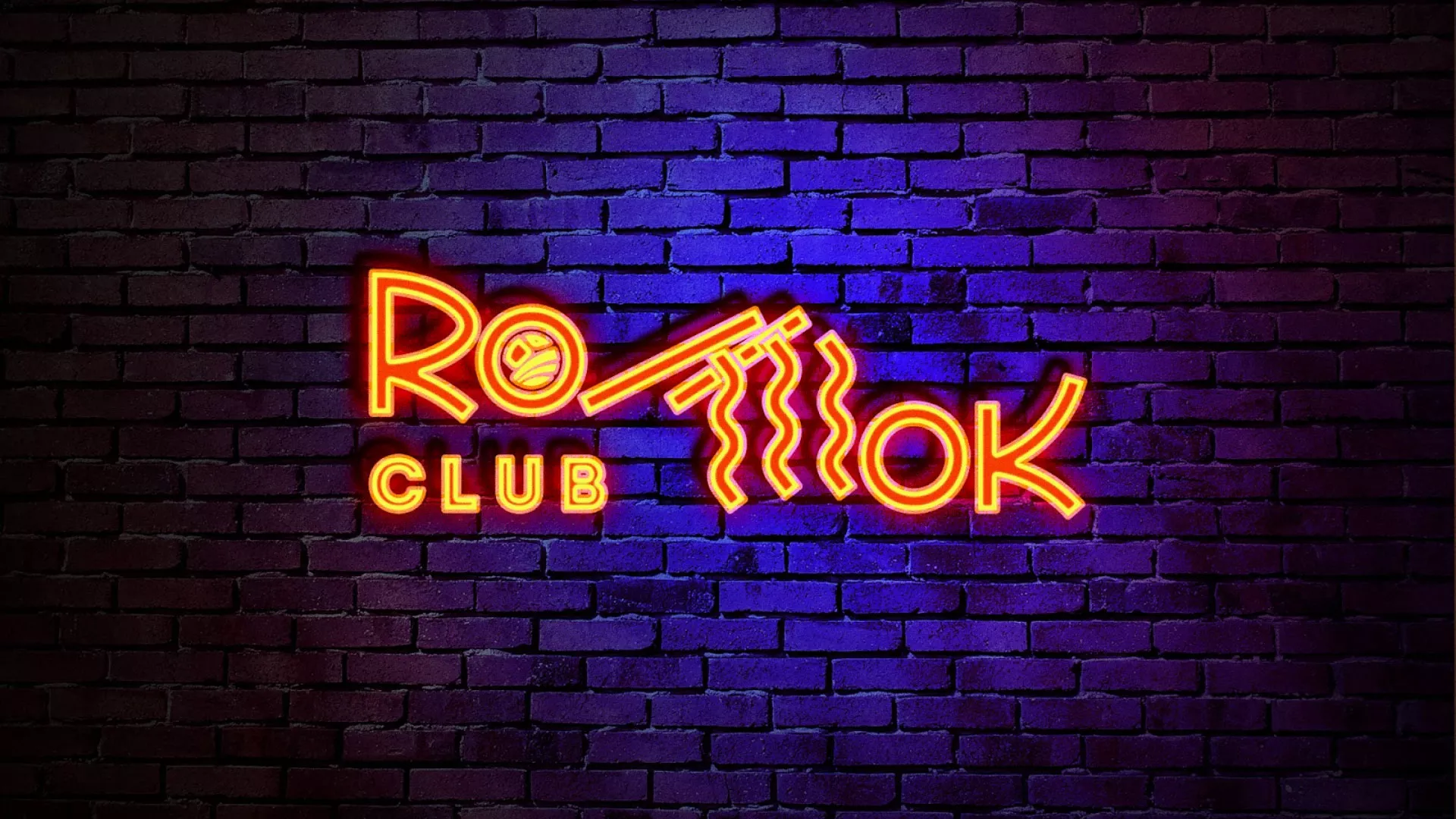 Разработка интерьерной вывески суши-бара «Roll Wok Club» в Норильске