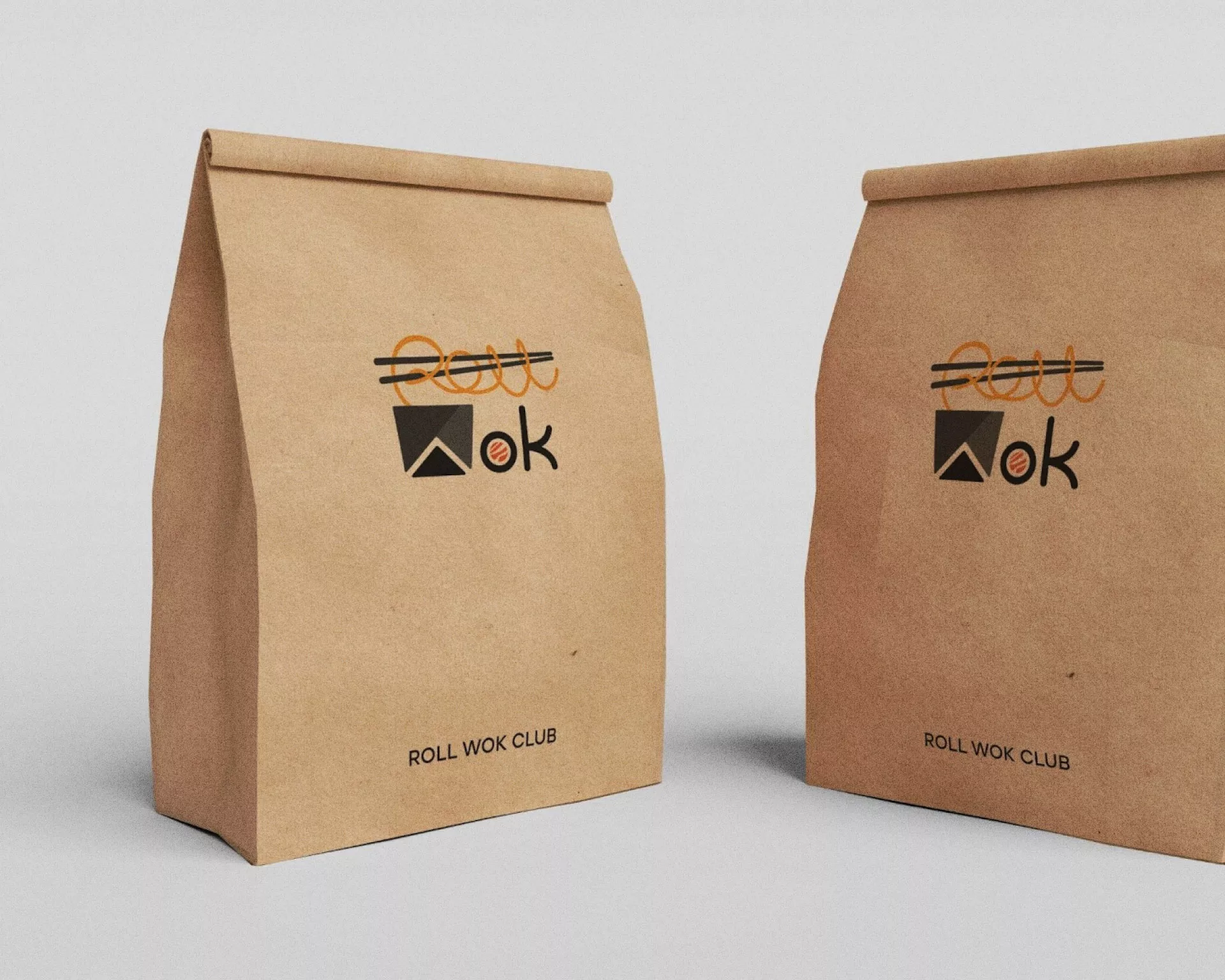 Создание дизайна упаковки суши-бара «Roll Wok Club» в Норильске
